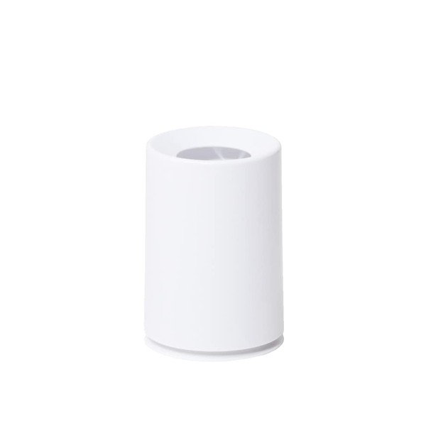 ideaco(イデアコ) ゴミ箱 丸形 1.2L 直径12.5✕高さ18.5cm mini TUBELOR white (ミニチューブラー ホワイト)