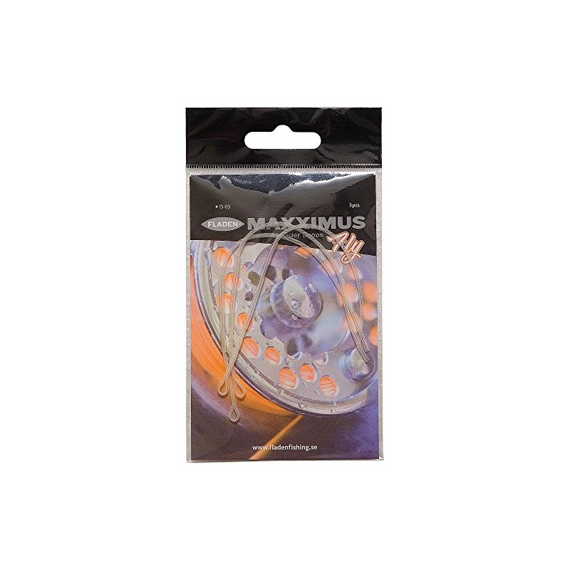 FLADEN Braided Fly Leader Loop Line (Pack of 3) -