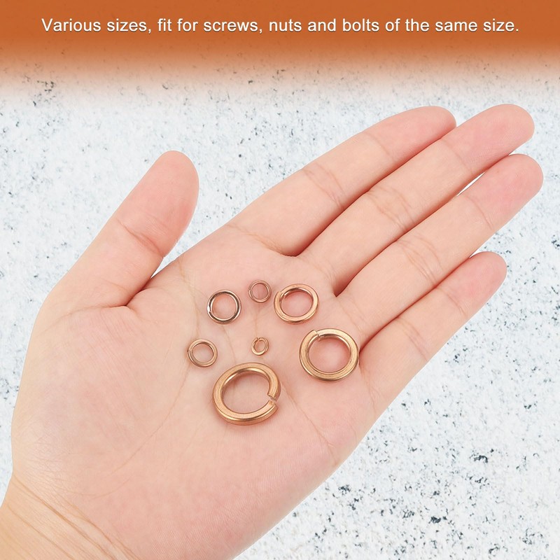 sourcing map 15 Pcs Spring Lock Washer, M10 Split Lock