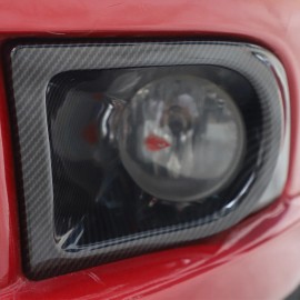 carmotion88 ABS Carbon Car Front Fog Light Cover Fog Lamp Bezel For Mitsubishi Eclipse 06-11