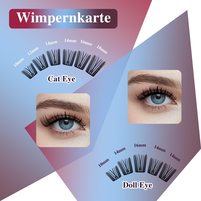Mayhug Eyelash Extensions Set, Natural Lash Extension Set, 8-18 mm,
