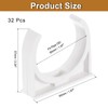 uxcell 32Pcs PVC Water Pipe Clamps Clips, U-Shaped Tubing Hose