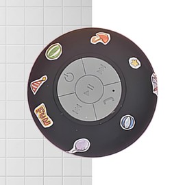 Portable Wireless Speaker,Stereo Speaker | Water-Resistant Wireless Suction Cup Outdoor Shower Loud Stereo Sound Music Player for Home Travel