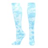 Tie Dye Multisport Tube Socks (Columbia Blue/White, Small)