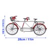 Tandem Mini Bicycle Model High Simulation Exquisite Details Alloy Bike