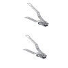 Healeved 2pcs Rotating Nail Clipper for Thick Nails Large with