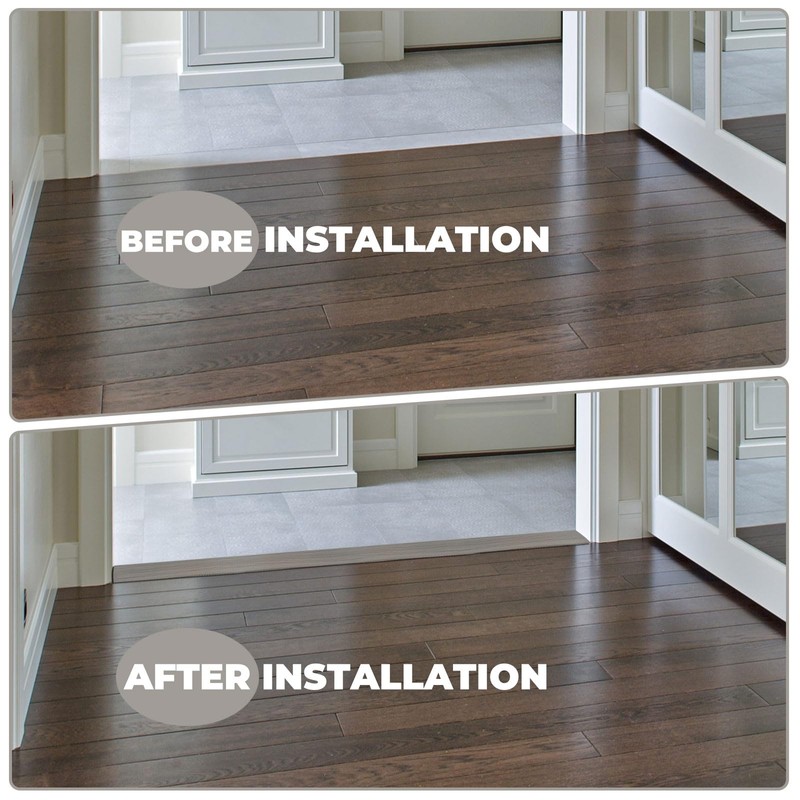 Door Threshold Ramp Floor Transition Strip 72 inch, 1/2'' ~