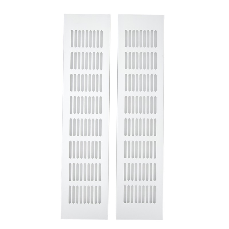 2 Pcs Air Vent Ventilation Grille Aluminium Alloy Rectangular Vent