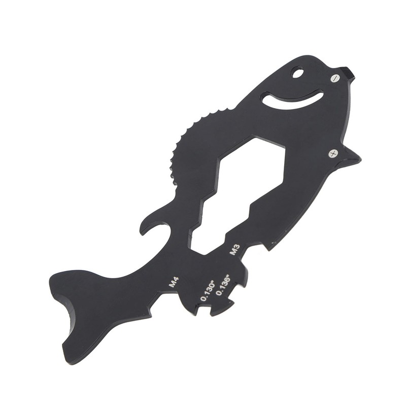 Multitool Card 15 in 1 Multifunctional Fish Shape Credit Card