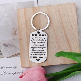 Grandma Memaw Mothers Day Gift for Mimi Nana Memaw Keychain Gifts for Grandmother Memaw Birthday Gifts for Grammy Nanny Nana Double Sided Keyring Gift for Gigi Nanny Memaw Gifts from Grandkids