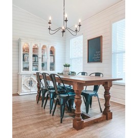 CAROLINA LEG CO. Monastery Farmhouse Dining Table Legs - Handmade in USA - Unfinished - DIY Furniture - Turned Legs - Set of 4 - Dimensions: 5" x 29"