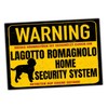 Lagotto Romagnolo Sign Warning Security System Door Sign Dog Sign