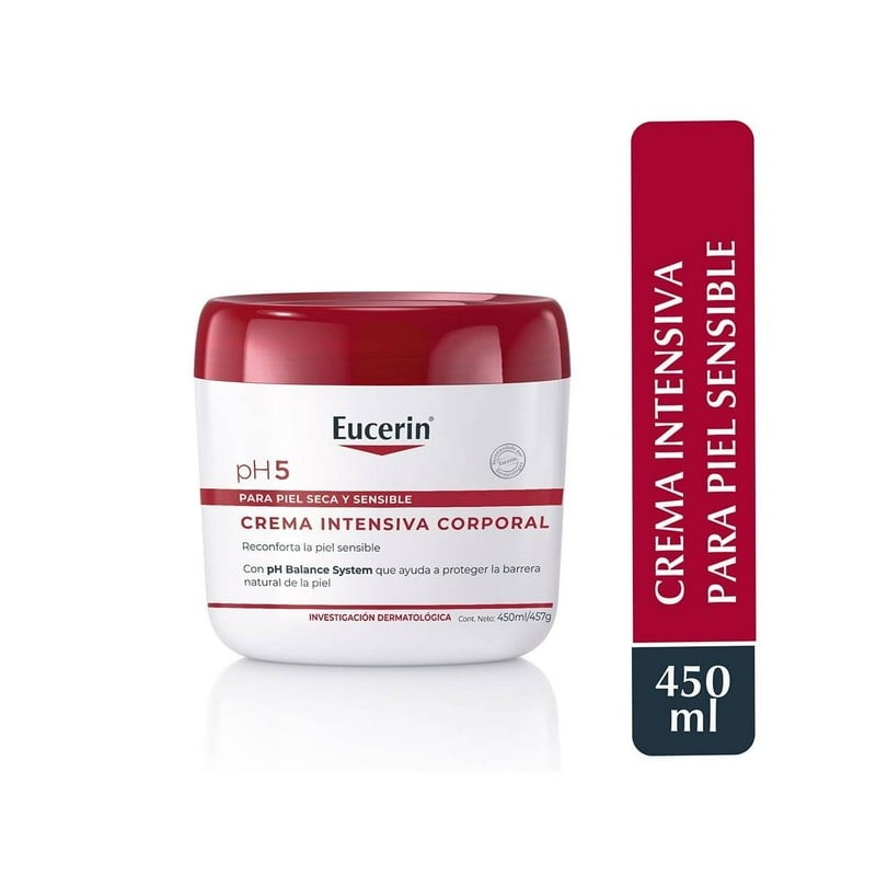 Crema corporal Eucerin líquida pH5 para piel seca y sensible
