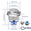 Push Button 16 mm Momentary Push Button Waterproof 12 V,