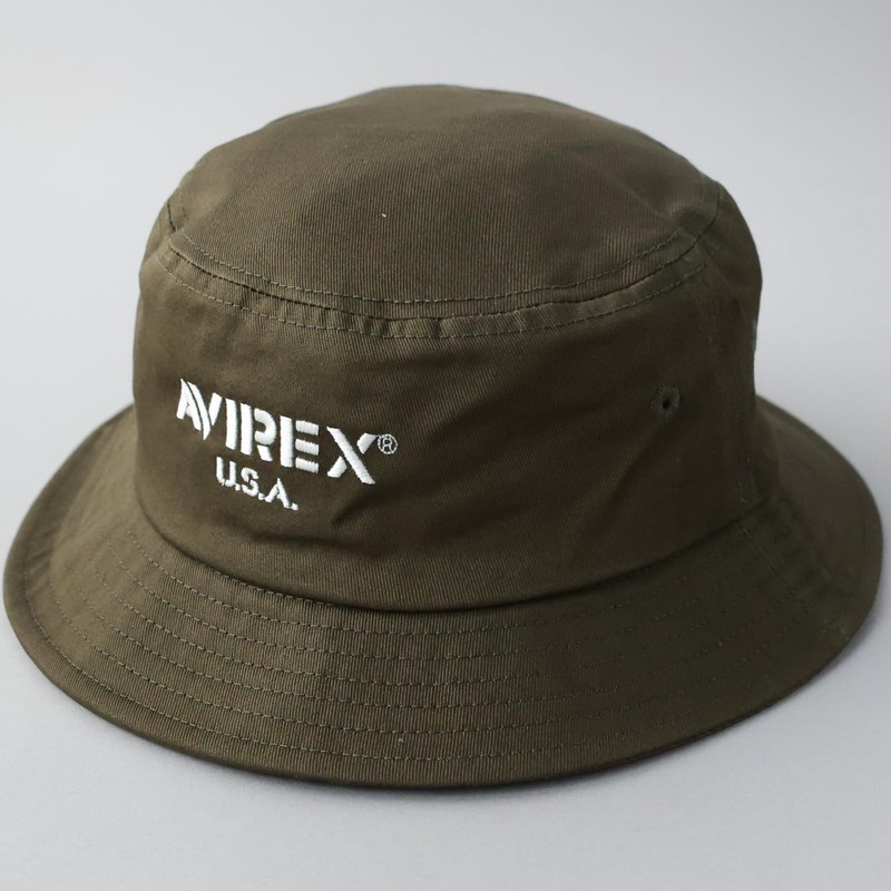 Avilex US.BASE Military Bucket Hat, Unisex, Hat, Army Hat, Men's,