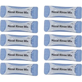 30 sobres de mezcla de enjuague nasal para una botella de lavado nasal, un neti pot o cualquier dispositivo de enjuague nasal. 100% Natural y un solo ingrediente, 2,2 gramos cada uno sobre. Para Adultos y niños. (30 Sobres de Enjuague Nasal)