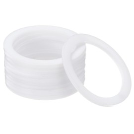 PATIKIL Flat Washers, 50 Pcs 45mm OD 35mm ID 2mm Thickness PTFE Seal Washers Flange Gasket Sealing Gasket for Faucet Pipe Water Hose