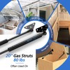 ARANA Gas Struts 20 inch 80 lbs/356N with Brackets(Non-Detachable), 20"