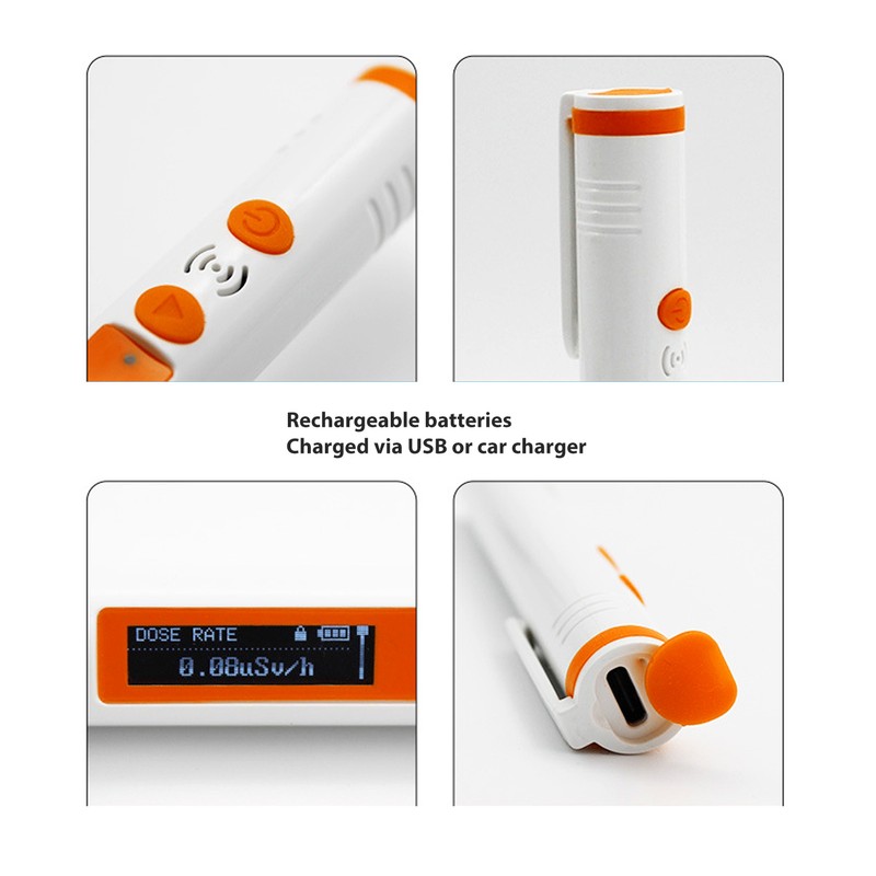 Nuclear Radiation Detector Geiger Counter Personal Dosimeter Beta Gamma X