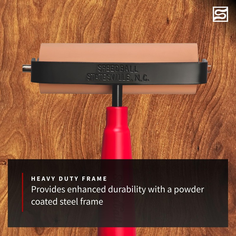 Speedball Deluxe Soft Rubber Brayer, 4-Inch (6-Pack)