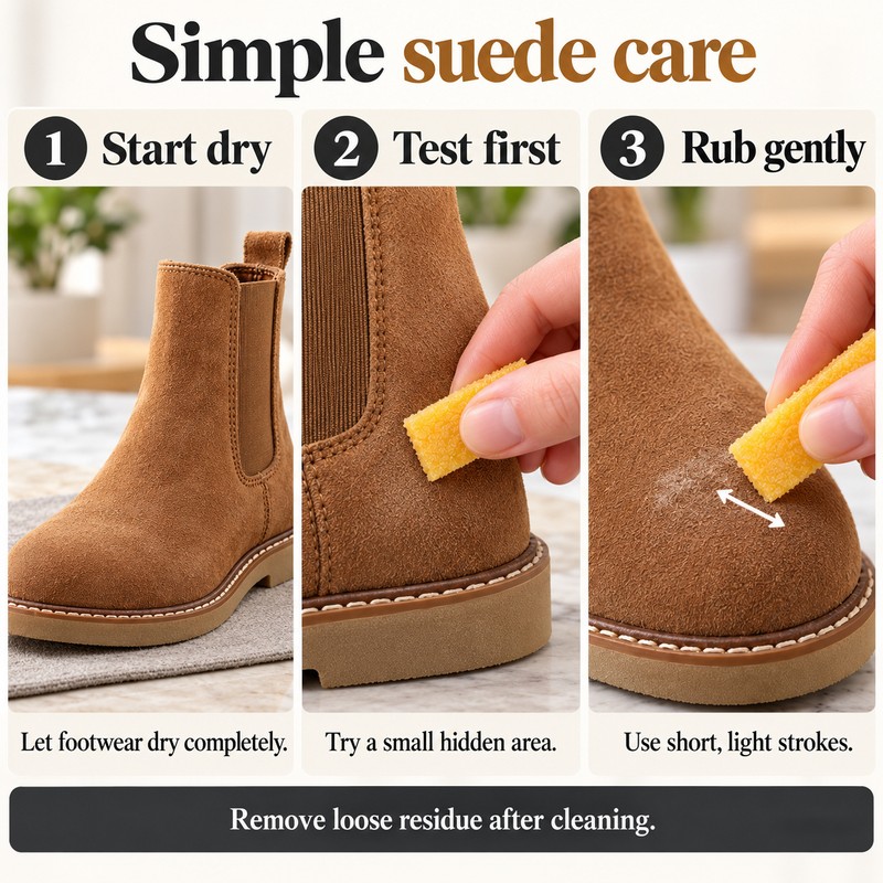 5-Pack Natural Rubber Shoe Erasers for Suede Cleaning – Compact