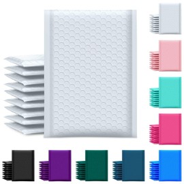 UCGOU Bubble Mailer 6x10 Inch 100 Pack, White Poly Padded Envelopes Small Business Packaging Waterproof Bags for Shipping, Self Seal Bulk Pack Mailing Jewelry Makeup Supplies (AZ307)