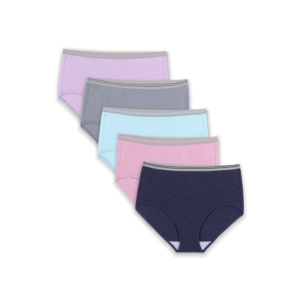 Fruit of the Loom womens Cotton Briefs, 5 Pack -