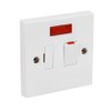 Fused Spur Side Flex 13Amps White Electrical Connection Unit -