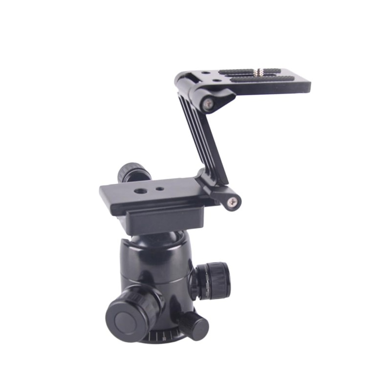 KONTONTY Z Shape Tripod Head Mounting Bracket for DSLR Cameras