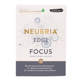 NEUBRIA Edge Nootropic Supplement for Focus, Concentration & Mental Performance - Multivitamin with Caffeine, Ashwagandha, Ginkgo, Rhodiola & Bacopa for Brain Health & Productivity – 30 Capsules