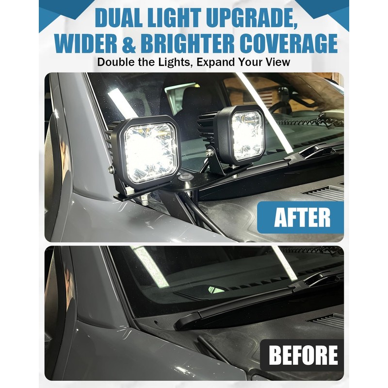 NORTHYUN Universal Dual Pod Light Mounting Brackets