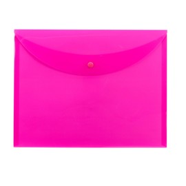 Smead Project Envelope, Snap Closure, Top Load, Letter Size, Pink, 10 per Box (89682)