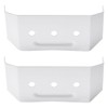 Downspouts Clip 3x4 ， Gutter Downspout Bracket White （2 Pack）