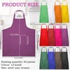 Bonuci 50 Pcs Plain Bib Aprons Bulk Kitchen Apron Unisex