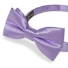 DiBanGu Mens Lavender Bow Ties Solid Color Ajustable Pre-tied Bowtie