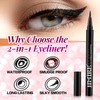 JIMIRE 2-in-1 Eyeliner Instead of Glue, Magic Eyeliner | Extra