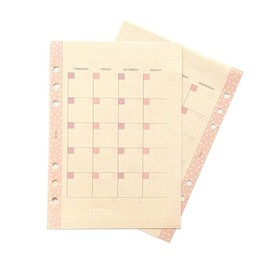 Raymei Fujii HAR483 Notebook Refill, Decona Tanto Paper, Monthly Schedule