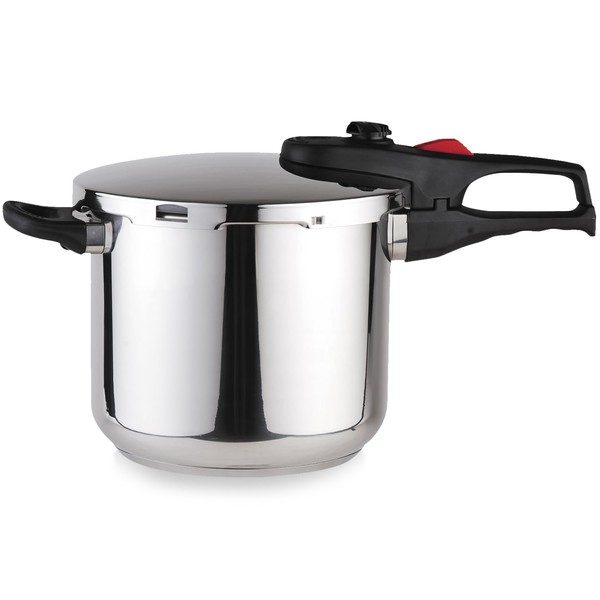 MAGEFESA Practika Plus 6.3-Quart Pressure Cooker – 18/10 Stainless Steel,