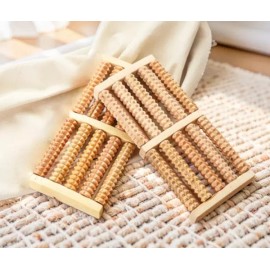 발지압표 자갈 스톤 매트 발판 회전 효과 발바닥 쿠션 지압점 Reflexology Stone Massage Mat Foot Platform Rotating Effect Insole Cushion Acupressure Points [One]