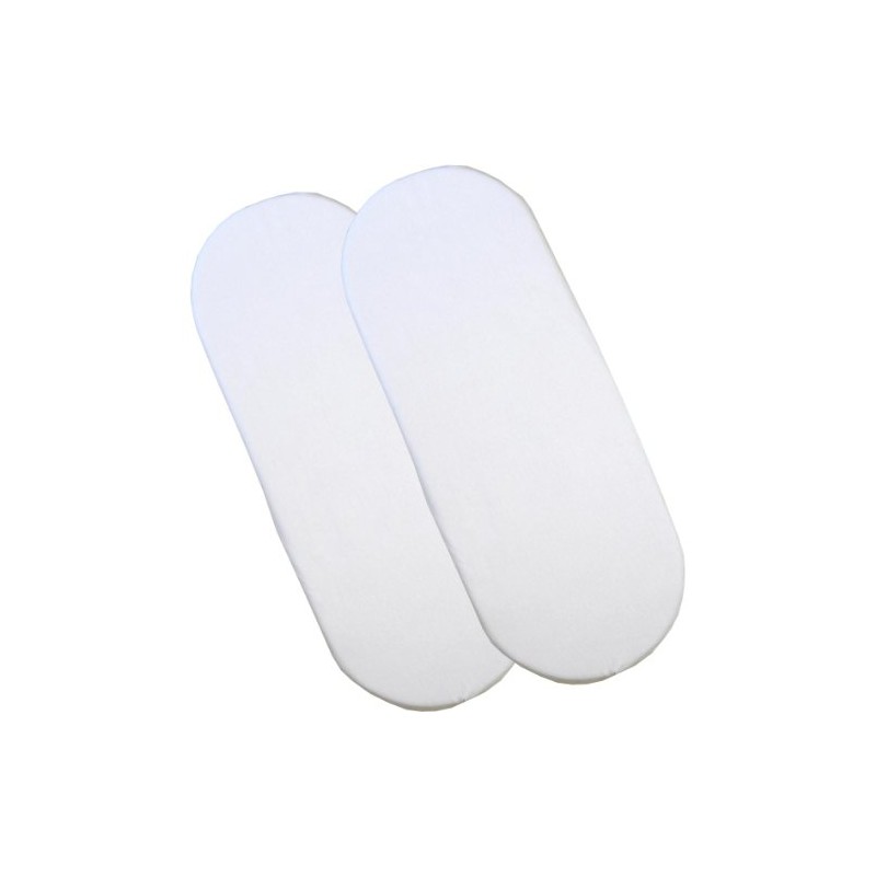 BabyPrem Baby Moses Bassinet Pack of 2 Fitted Cotton Sheets