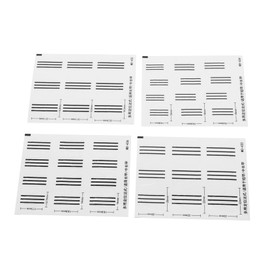 VICASKY 4pcs Shaped French Nail Stickers for Effortless Manicure Deep Positioning Stencils for French Tips for Home and Salon Use