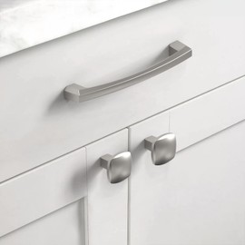Asidrama 10 Pack 5 Inch(128mm) Brushed Satin Nickel Kitchen Cabinet Handles, Cabinet Pulls Kitchen Cabinet Hardware for Cupboard Drawer Pulls