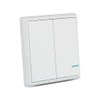 Wireless Switch with Dual Button Sensor White IP54