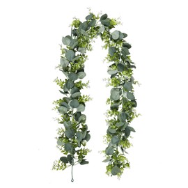 Olrla 1 Piece Artificial Garlands Eucalyptus Plant 180 cm Hanging Plant for Wedding Bouquet, Flower, Home Decoration