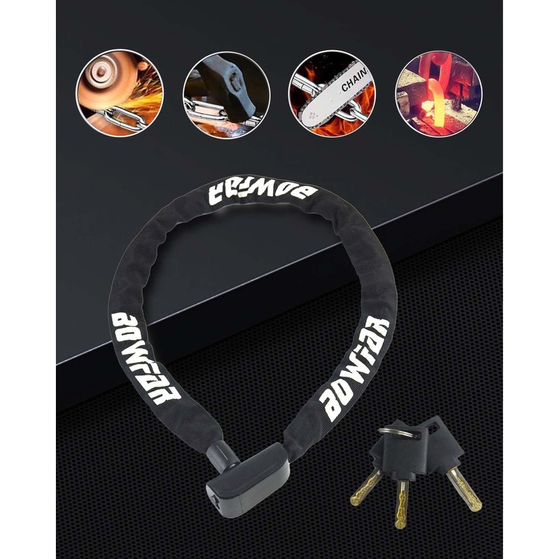 Bowfar Bicycle Lock Security Level Very Level 5, Anti-Theft Bicycle