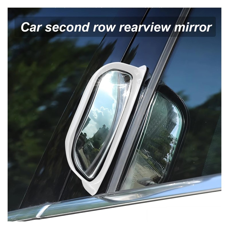 DUSCOKE 2PCS Adjustable Blind Spot Mirrors for Car Rear Seat