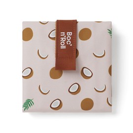 ROLL'EAT ® Boc'n'Roll Fruits | Reusable Sandwich Bag | Sandwich Container | Eco Friendly Food Bag | Reusable and Washable Sandwich Wrap | Coconut Design