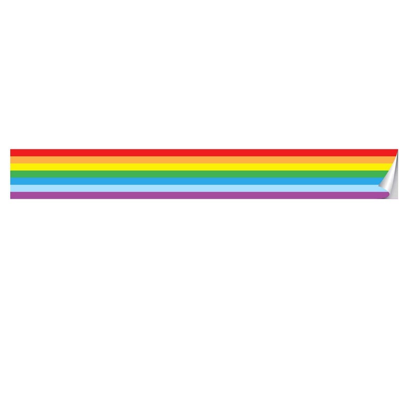 VisitRyl Wallpaper Border,Peel and Stick Rainbow for Children Room 3.93