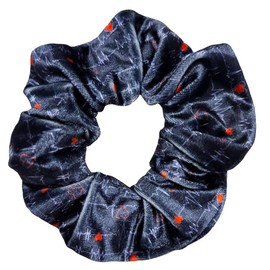 Nurse Hair Scrunchie – Heartbeat Pattern Premium Velvet Elastic Hair Tie for Women, Nurses, Medical Students – Cute Ponytail Holder for Work, Gifts, and Daily Wear