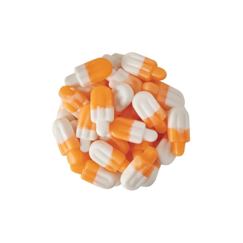 Bayside Candy Orange & Cream Popsicle Gummies – 3D Orange